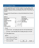 Exporting Analysis Data