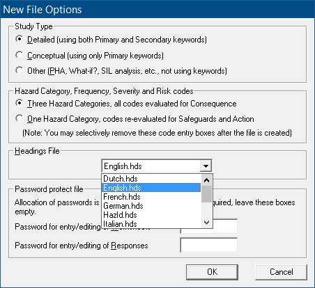 Data File Options