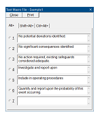 Hazop Study Text Macros